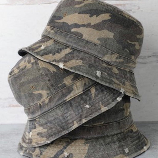 Camo Bucket Hat - Boutique For Her 